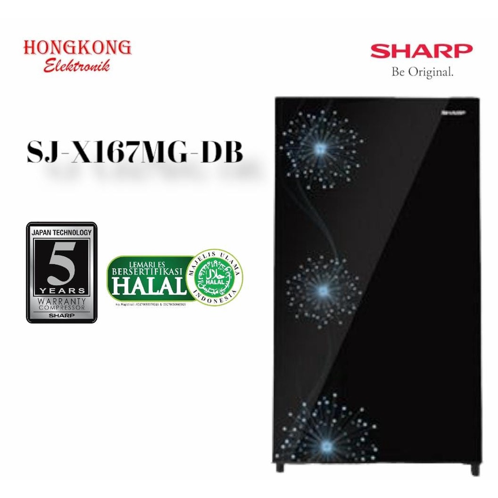KULKAS SHARP 1 PINTU SJ-X165MG/SJ-X166MG// SJ-X167MG/ SJ-X168MG