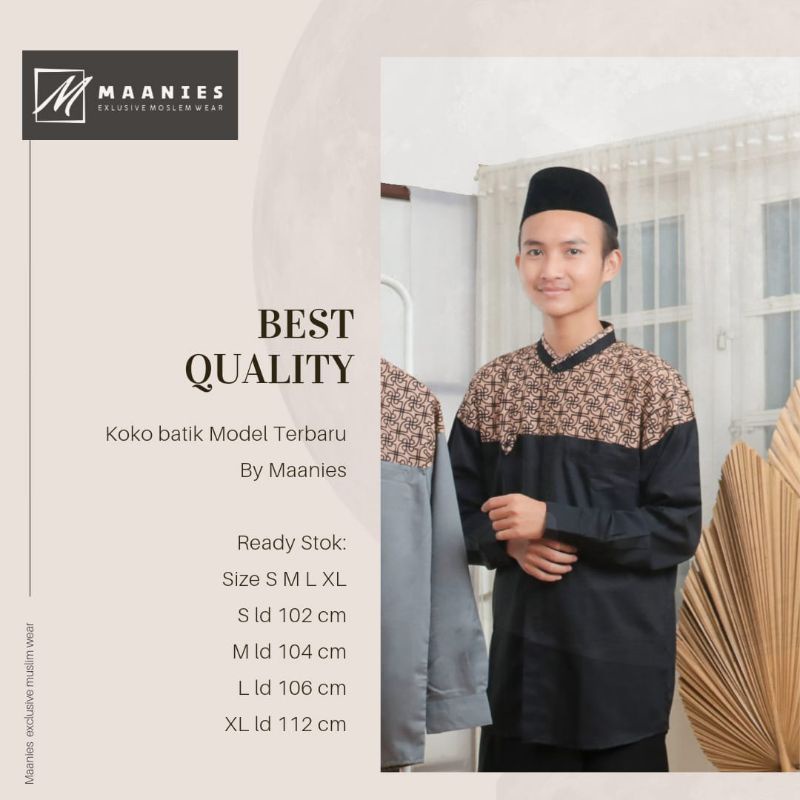 Koko Dewasa Toyobo//Koko kombinasi batik