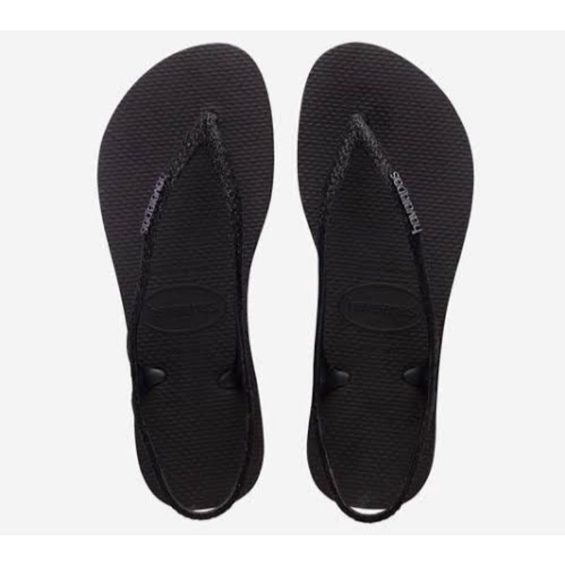 Sandal Jepit Wanita Havaianas Sunny Sparkle - Hitam
