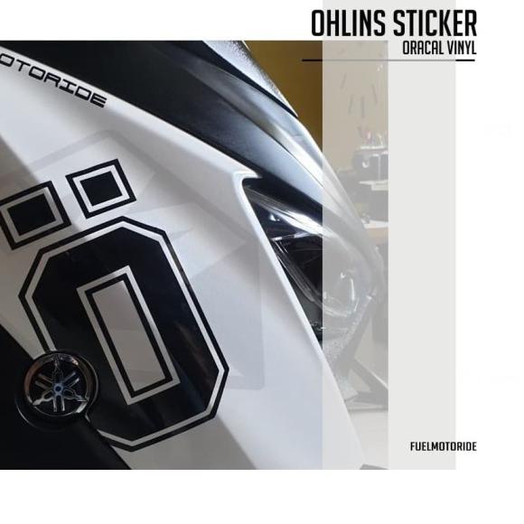 Sticker Body Variasi Big Logo Ohlins XMAX NMAX PCX ADV FORZA - Warnalain tanya