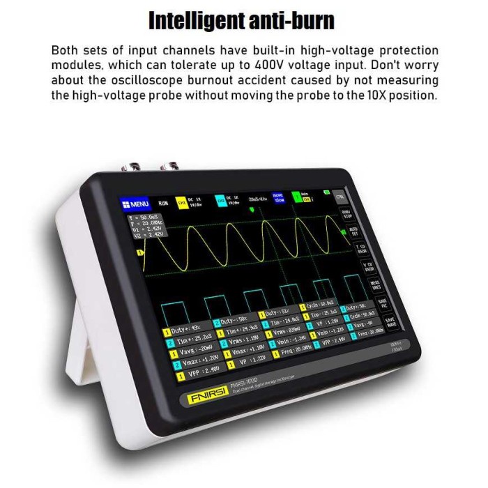 Digital Osiloskop Handheld Portable Dual Channel Oscilloscope FNIRSI