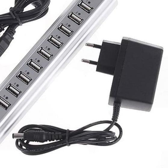 Usb hub 10 port + adaptor