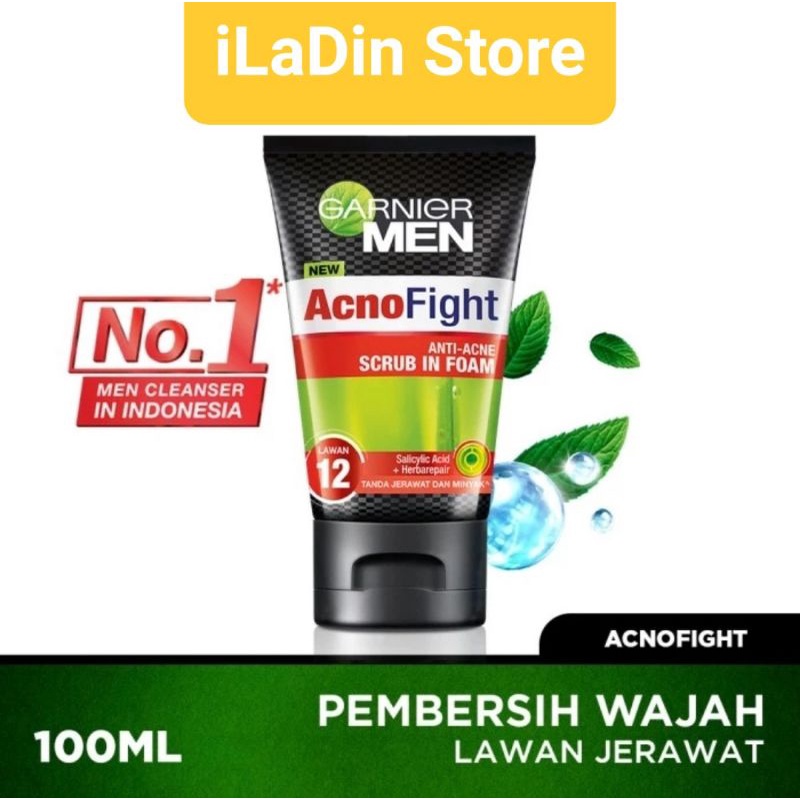 Garnier Men Acno Fight Scrub in Foam 100 ml