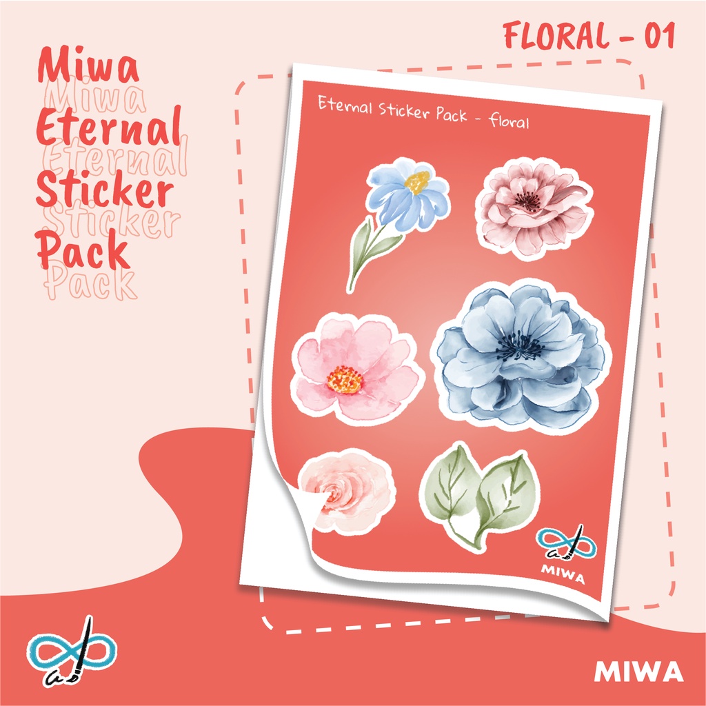 

Sticker Pack Aesthetic Floral (Stiker bunga, stiker laptop, stiker jurnal, stiker anti air)