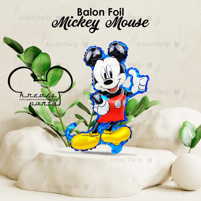 Balon Foil Karakter Mickey / Balon Foil Mickey Mouse Mini