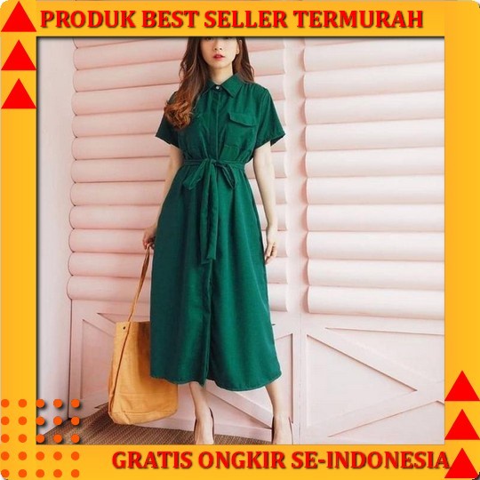 Realpict Premium Pakaian Wanita Baju Mini Dress Dress Gaun Dres Korea Pendek Merah Cewek Import Baju