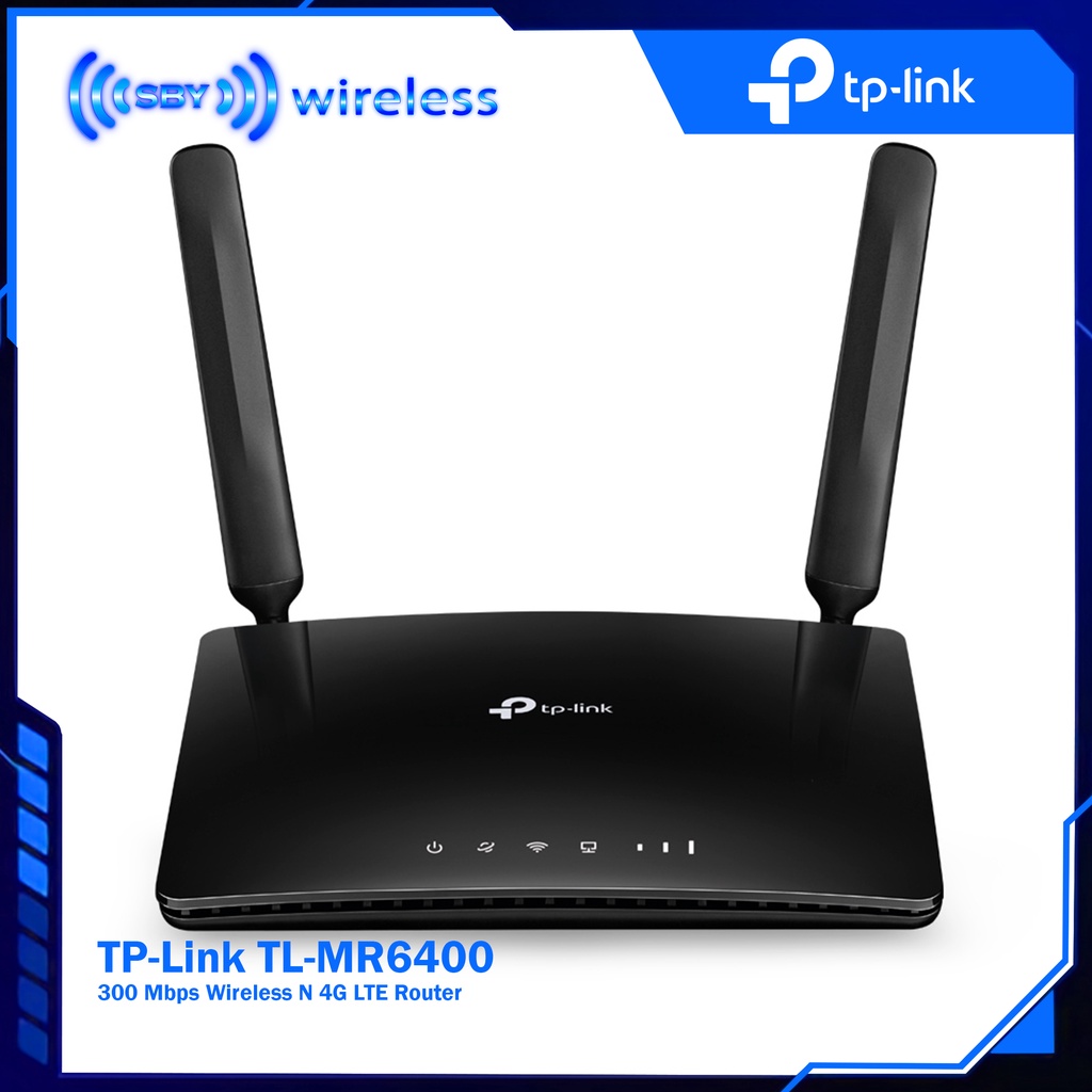 TPLINK TL-MR6400 300Mbps Wireless N 4G LTE Router TP Link TLMR6400