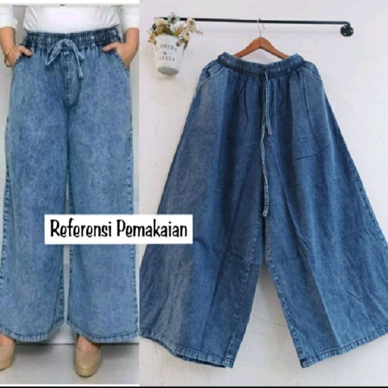 celana wanita - highwaist kulot jeans -kulot jeans polos jumbo - kulot jeans wanita - kulot jeans te