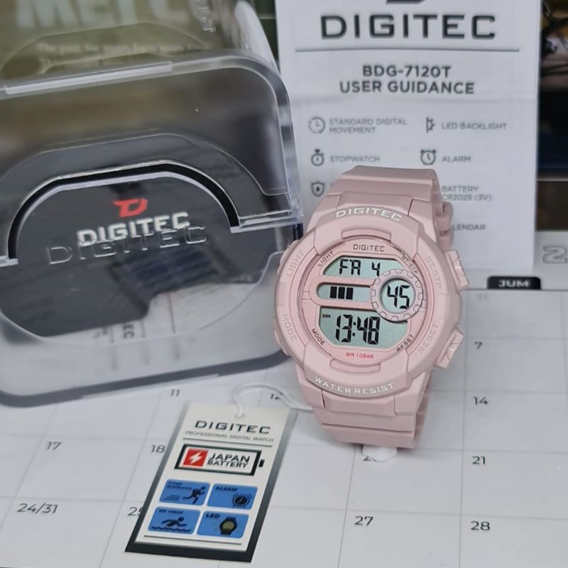 Jam Tangan Fashion Wanita Digital Digitec BDG 5120 Rubber Original