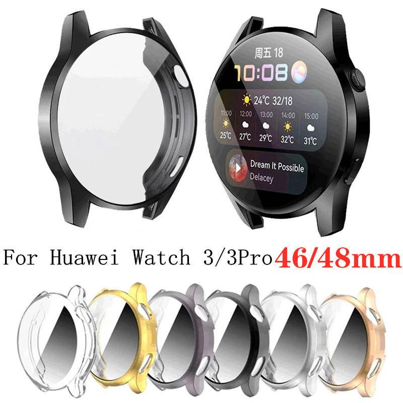 Pelindung Layar Bahan TPU Ukuran 46mm 48mm Untuk Huawei Watch 3 Pro GT2 GT3 Pro GT Runner 46mm 42mm