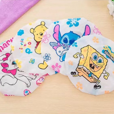 Shower Cap Karakter - Topi Mandi Topi Keramas Karakter Cartoon Penutup Kepala Karakter Kartun