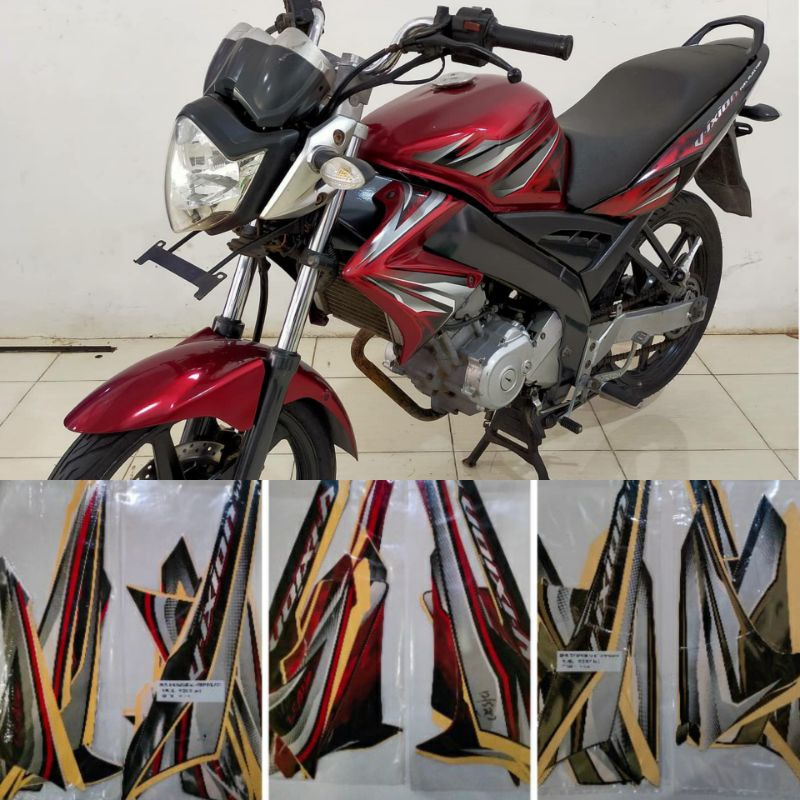 (Bisa COD) Striping sticker standar ori Yamaha vixion 2012 hitam Striping Vixion Lama 2012 Vixion Ol