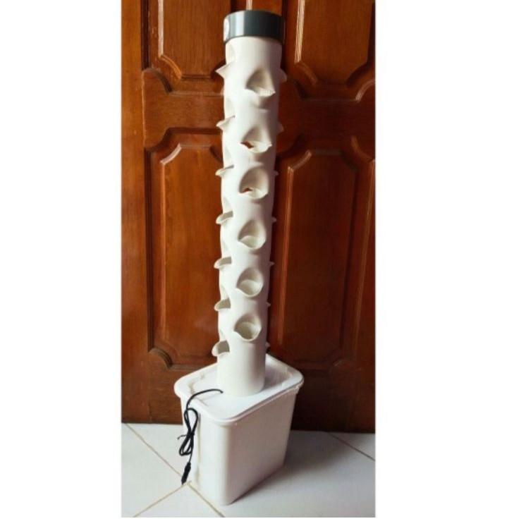 Terpercaya tower hidroponik vertikal hidroponik pipa 4inch 30 lubang