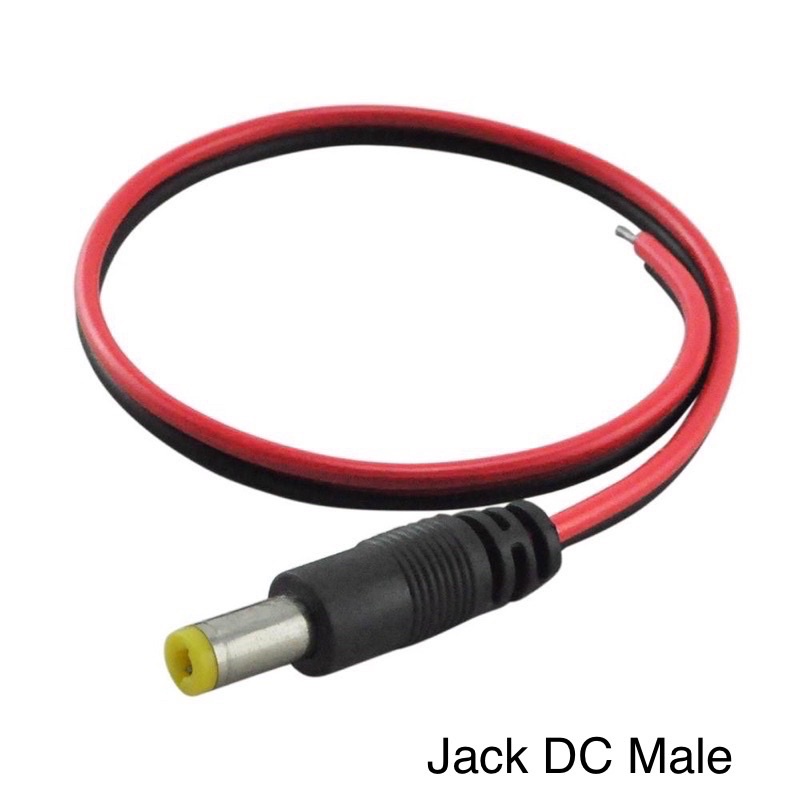 Jack dc Kabel male cctv / Kabel dc cctv adaptor dc male original Jack adaptor power LED strip supply lampu hias pompa sambungan adaptor