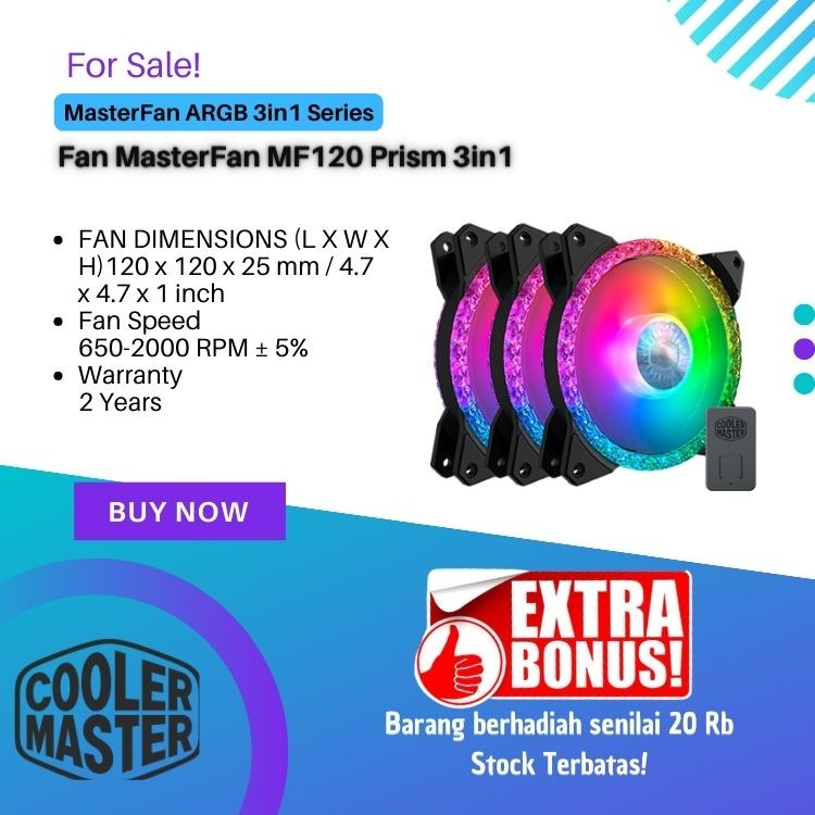 Cooler Master MasterFan MF120 Prism 3in1 [MFY-B2DN-203PA-R1]