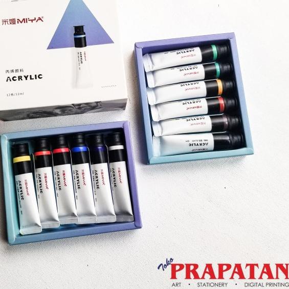 

Miya Himi Acrylic Paint Set 12/18x12ml | Cat Akrilik - 12 Warna