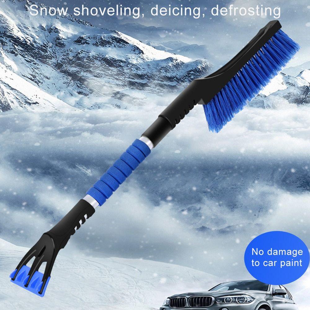 POPULAR Ice Scraper Removable Pegangan Busa Jendela Mobil Car tools Sikat Kaca Depan Mobil