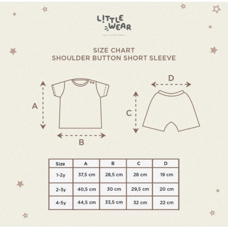 Little Palmerhaus Little Wear Short Sleeves 11.0 Series - Setelan Anak Lengan Pendek