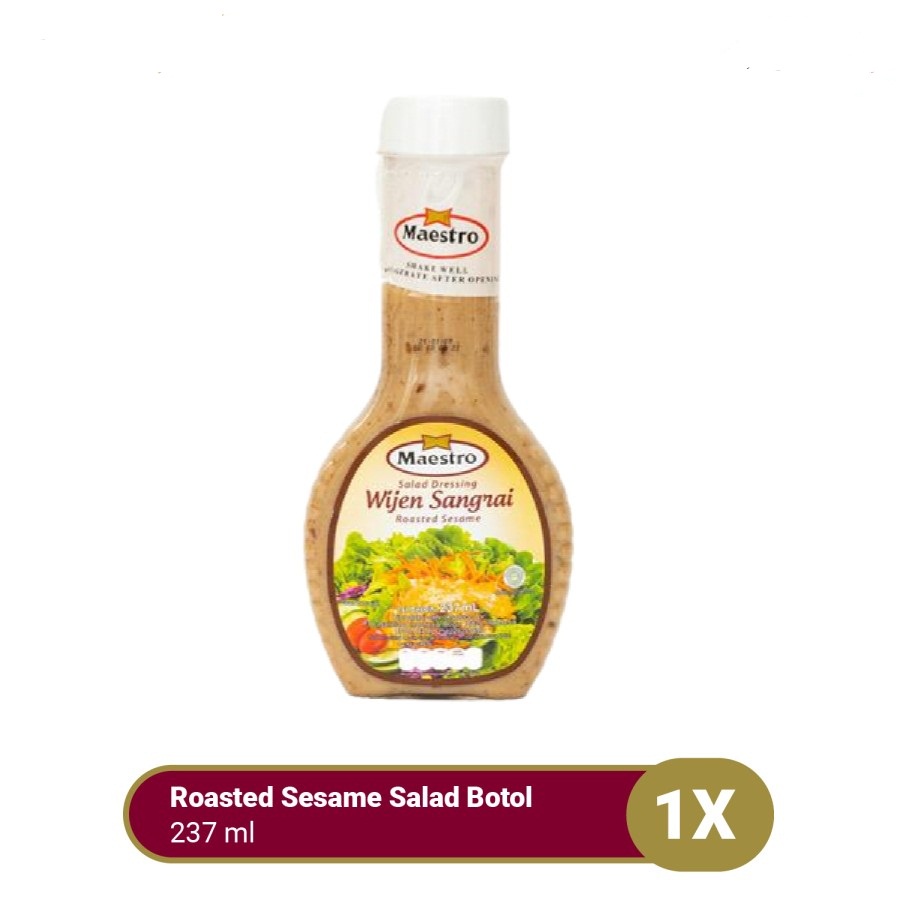 SAUS WIJEN SANGRAI MAESTRO ROASTED SESAME SALAD DRESSING BOTOL 237ML