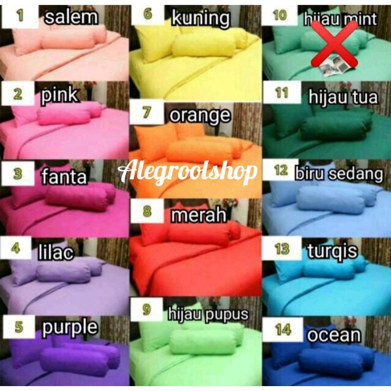 SPREI KATUN POLOS CVC 100%