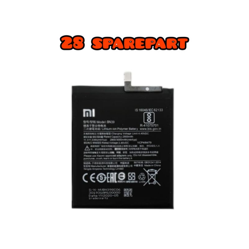 BATERAI / BATRE BN39 XIAOMI PLAY / MI PLAY ORIGINAL