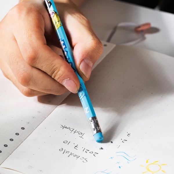 

Deli EC021-2B One Piece Graphit Pencil / Pensil Kayu Grafit 2B Lucu Kartun One Piece Free Penghapus