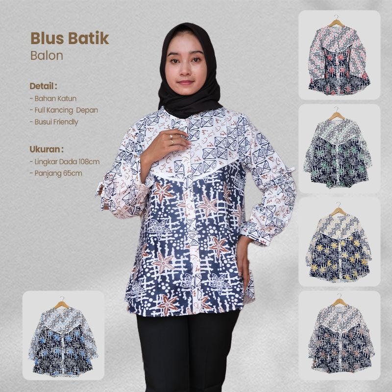 Blus Batik Balon - Naira Batik