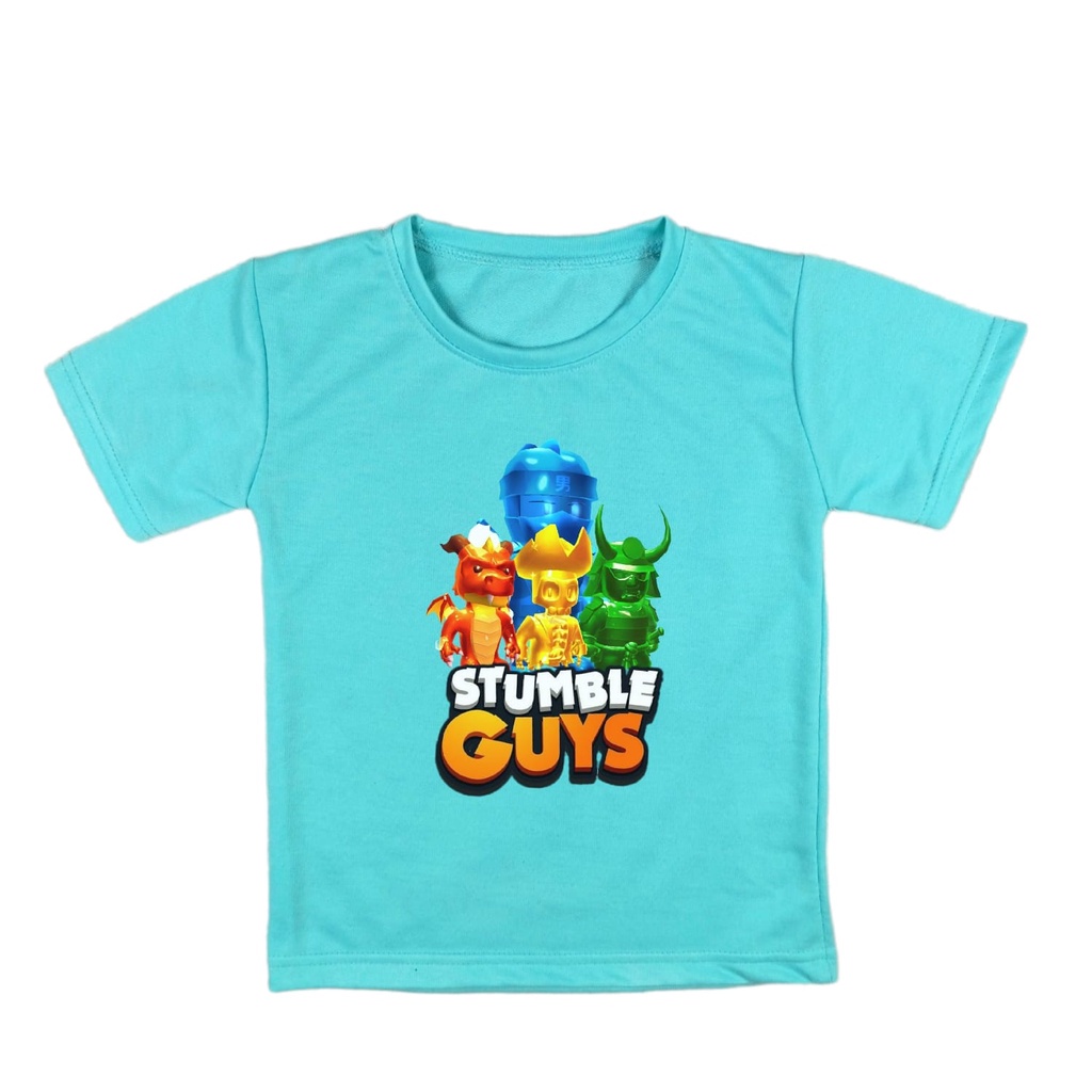 Atasan Baju Kaos Anak Stumble Guys Ninja Laki Laki Perempuan Umur 2 - 10 Tahun K211