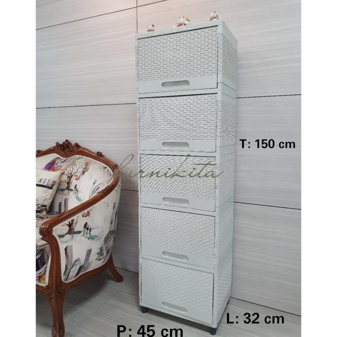 

BESAR - LEMARI PLASTIK CLUB WIDE FLIP SUSUN 5 RAK MAINAN / RAK BUKU stock ready