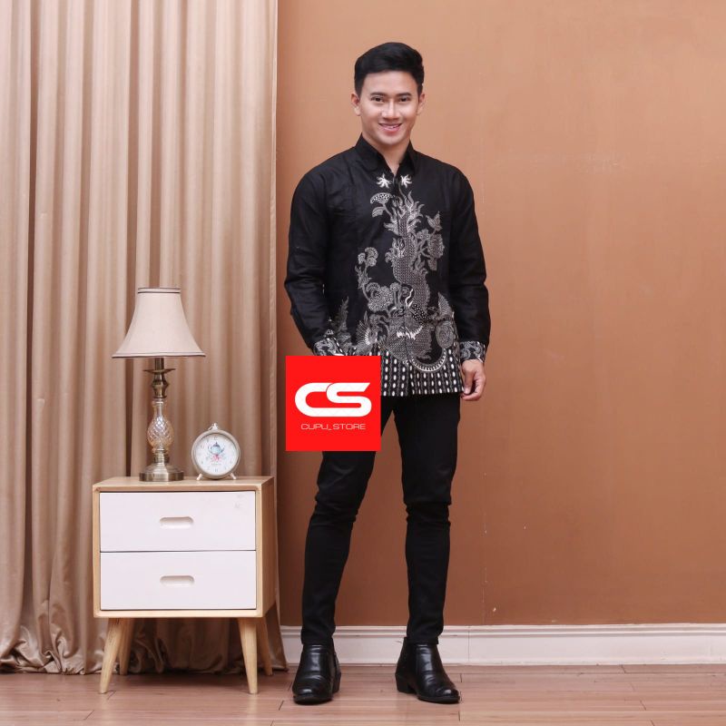 KEMEJA BATIK PROBOSETO KUNING NON FURING KATUN HALUS SRAGENAN SIZE S-XXL HIGH QUALITY