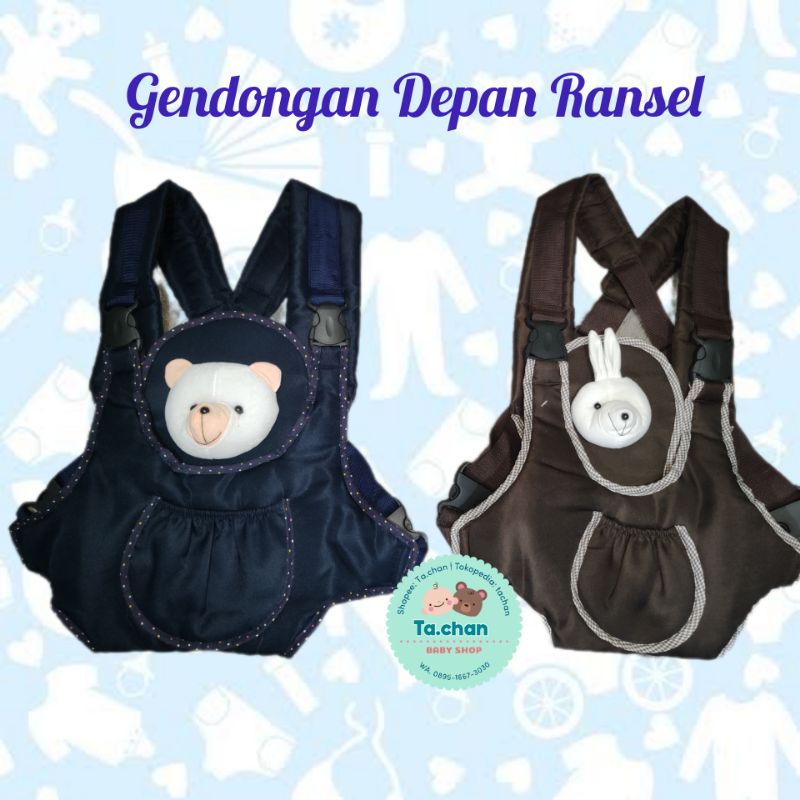 Gendongan anak bayi / Gendongan Bayi Depan / Gendongan Ransel Boneka / Gendongan Multifungsi Ransel