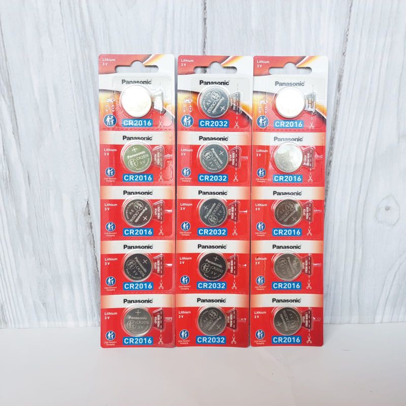 PANASONIC Baterai Battery CR2016 CR2025 CR2032 Lithium 3V Original