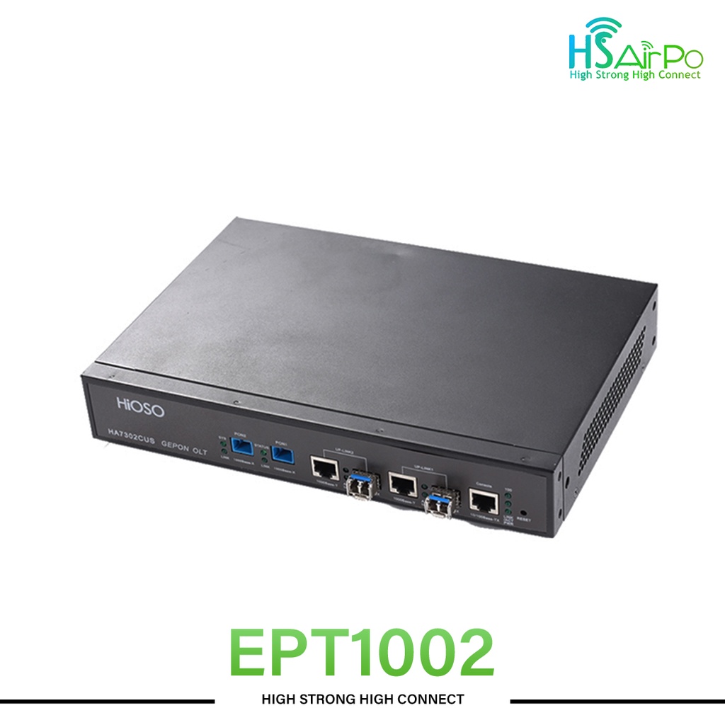 Hsairpo Ept1002 Epon Olt 2Pon Epon Olt 2Sfp Pon Ports,With 2 Px20+++ Sfp Combo Uplink Port