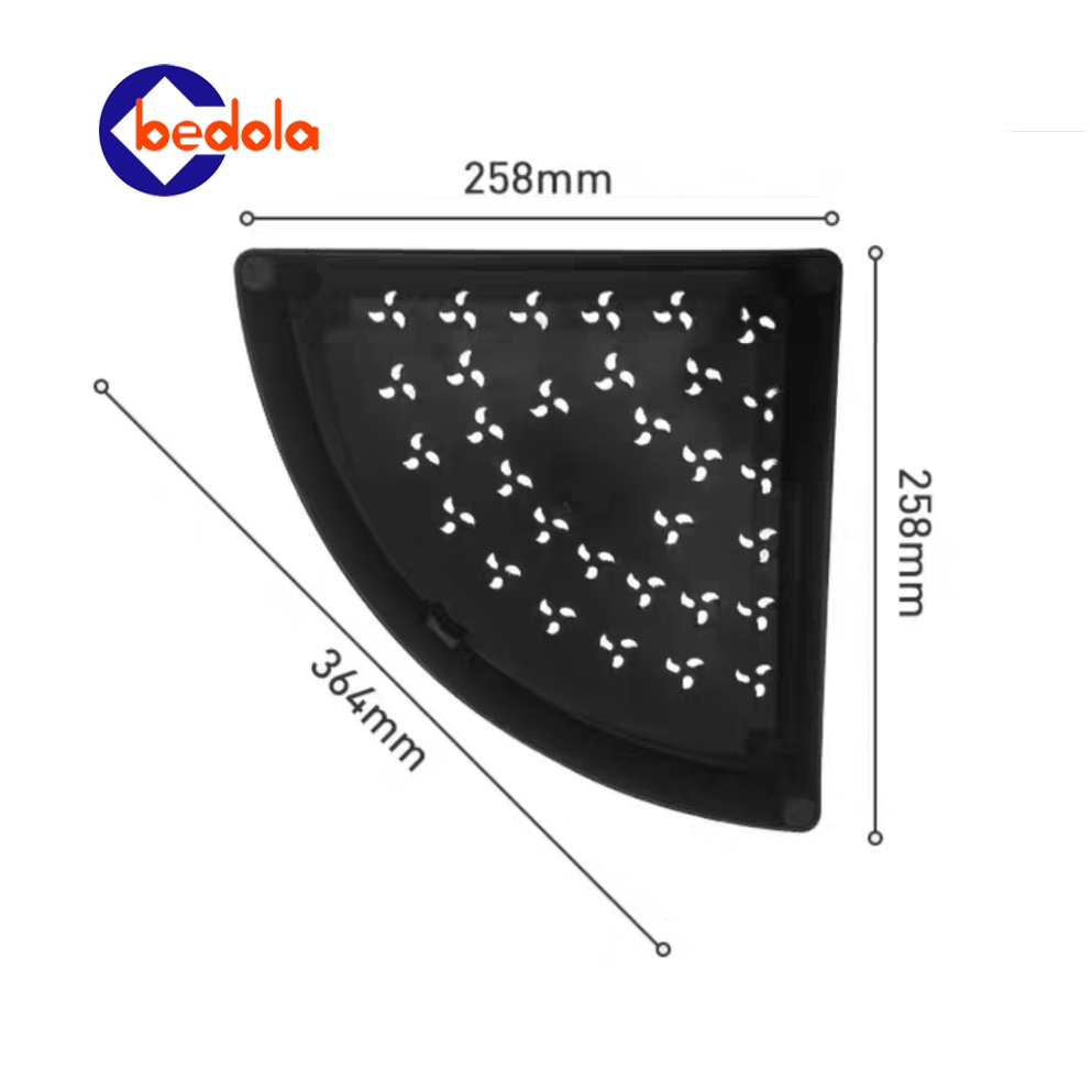 Bedola triangle rak dapur rak troli rak serbaguna 4 layer dengan roda