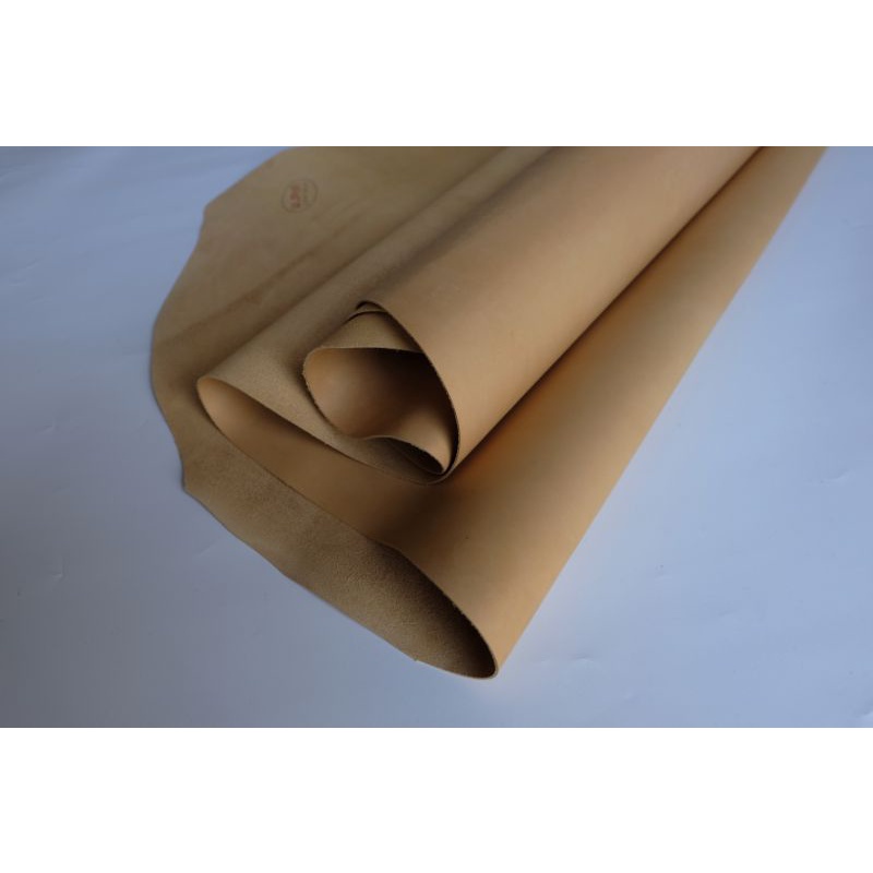 kulit sapi lembaran vegetan natural bahan dompet handmade ketebalan 1-1.2 mm