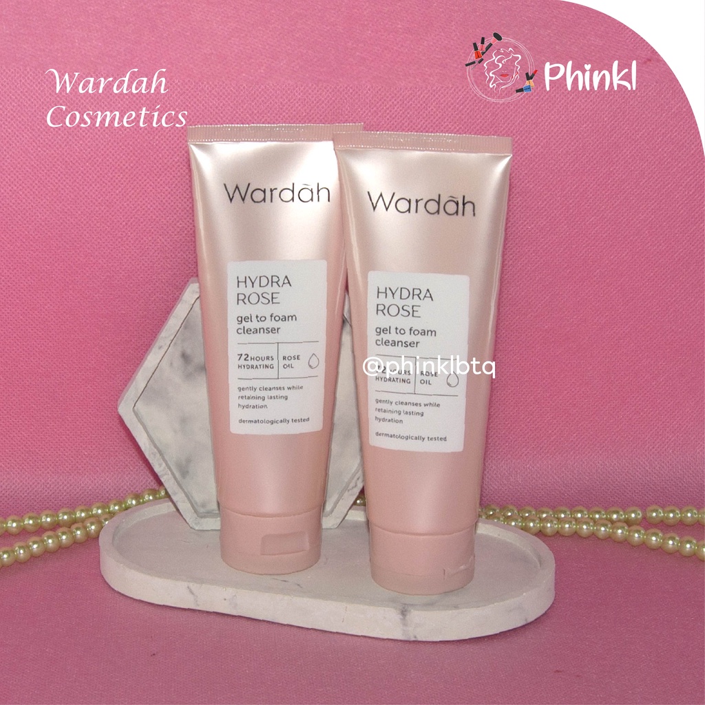 `ღ´ PHINKL `ღ´ ᘺᗩᖇᕲᗩᕼ  Wardah Hydrarose Series menghidrasi wajah  | Day gel Night gel Facial wash Toner Serum Stater Kit