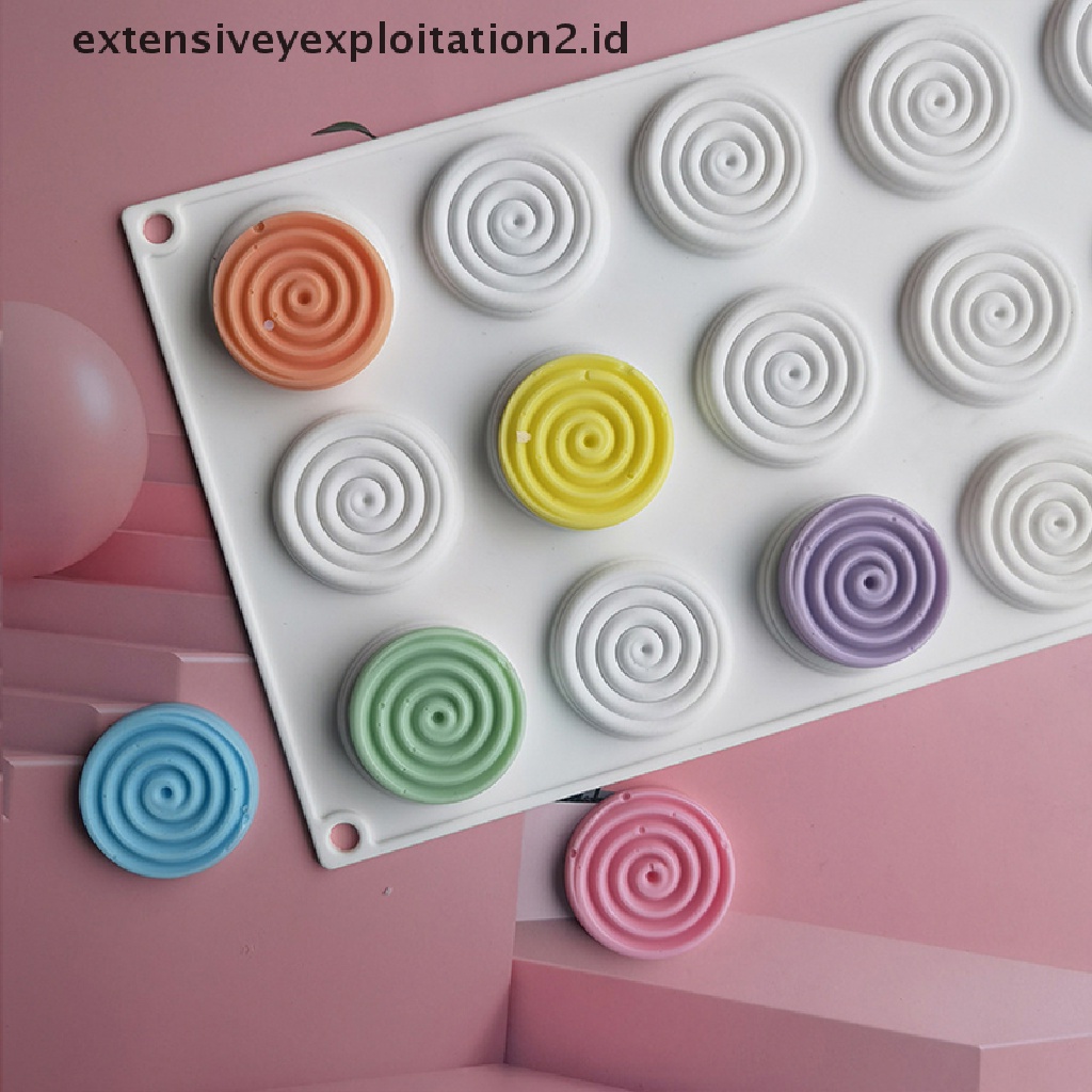 1 Pc Cetakan Kue 12 Rongga Bahan Silikon Anti Lengket