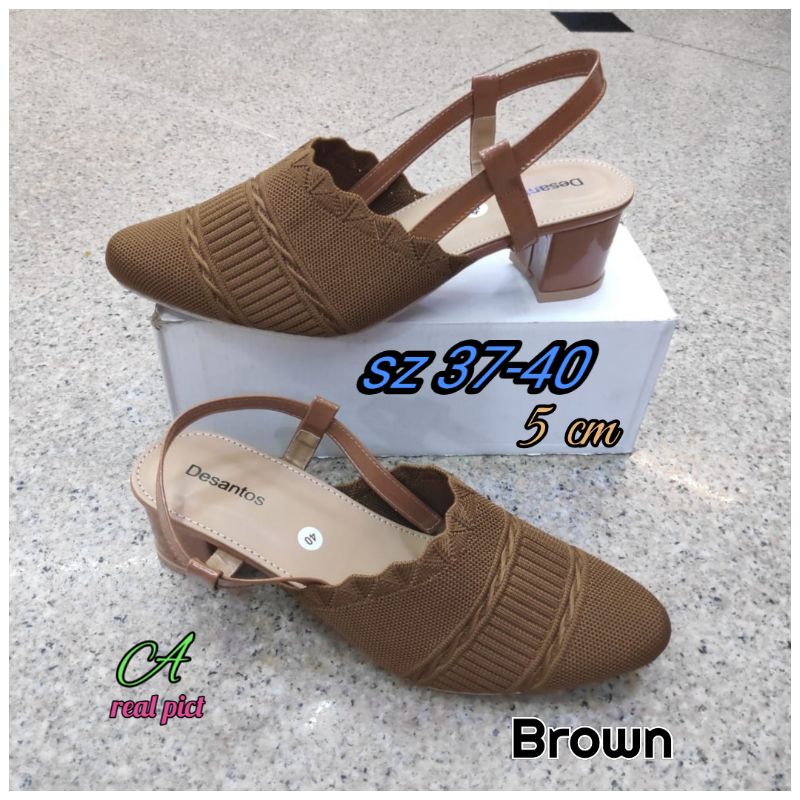 Wedges Desantos Rajut Import hak 5cm
