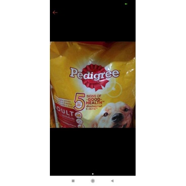 PEDIGREE BEEF 1KG DOG FOOD MAKANA ANJING