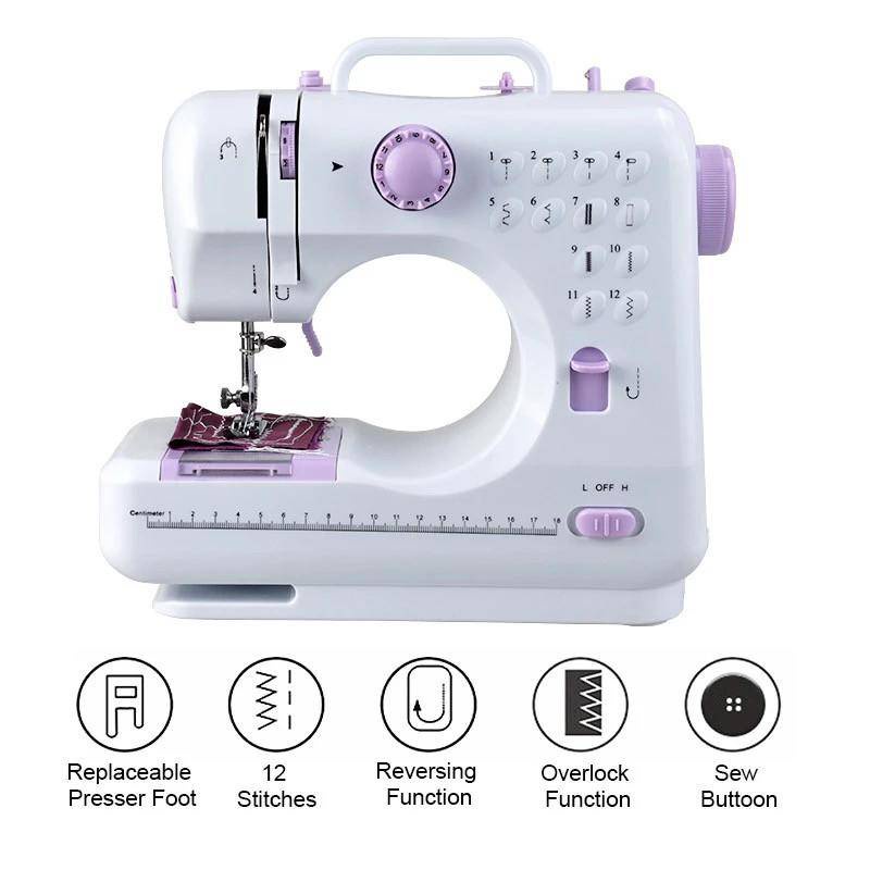 Portable Mini Sewing Machine Mesin Jahit Mini Portabel Sewing Machine FHSM 505A Pro Upgraded 12 Sewing