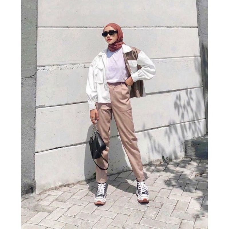 Celana Panjang Wanita Baggy Pants Premium