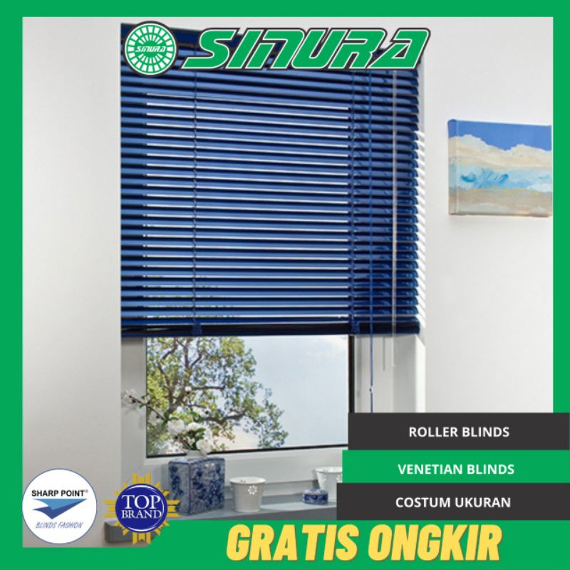 Venetian Blinds, Horizontal Blinds, Kerai Alumunium - 25mm