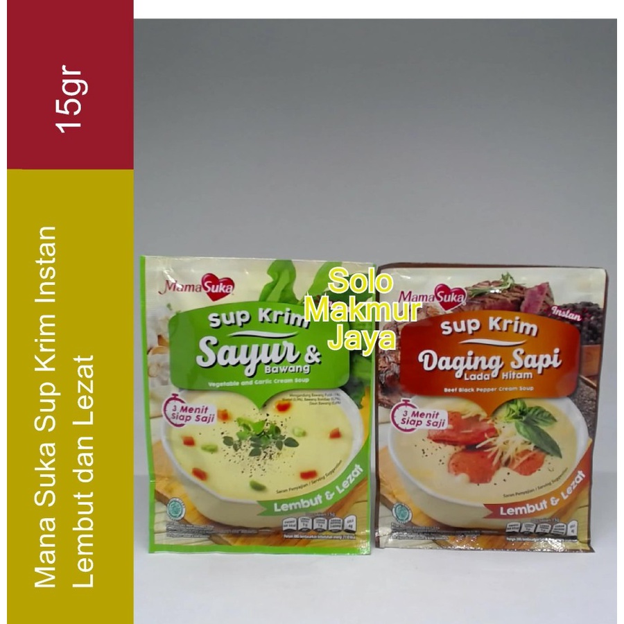 

MamaSuka Mama Suka Sup Krim Instant Lembut dan Lezat