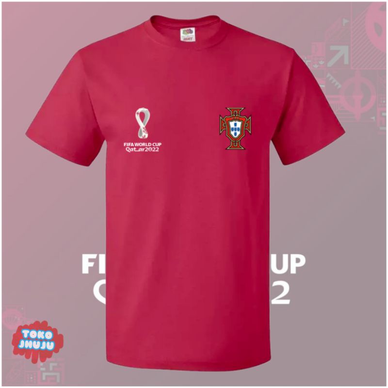 Baju Kaos Piala Dunia World Cup 2022 Tim Portugal DEPAN BELAKANG