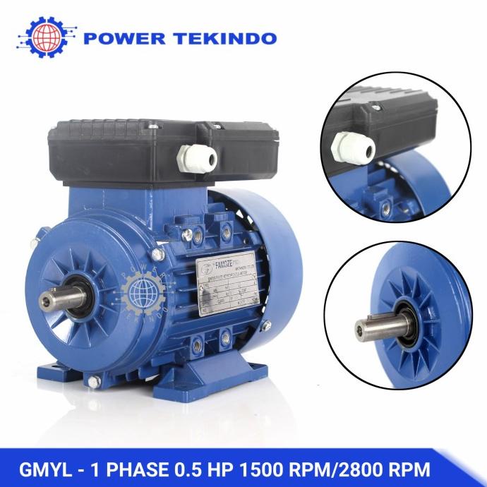 Famoze Pro Dinamo 1 Phase 0,5 HP 1500 RPM / 2800 RPM GMYL 1/2 PK