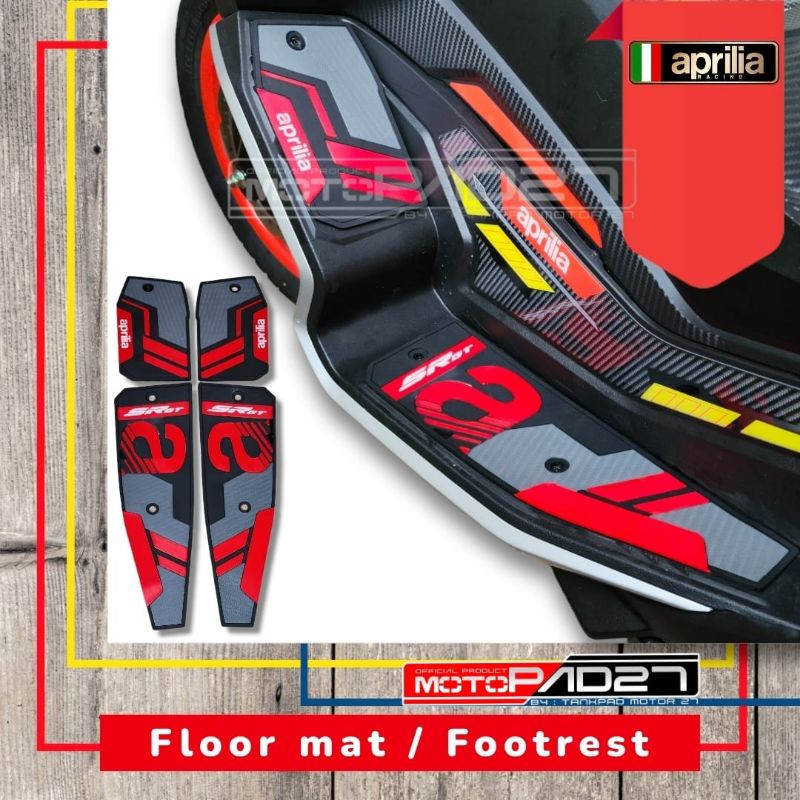 Karpet Aprilia SR-GT200 New Karpet alas pijakan kaki Aprilia SR-Gt200 Bordes Aprilia SR-GT200 Steep floor Aprilia SR-GT200