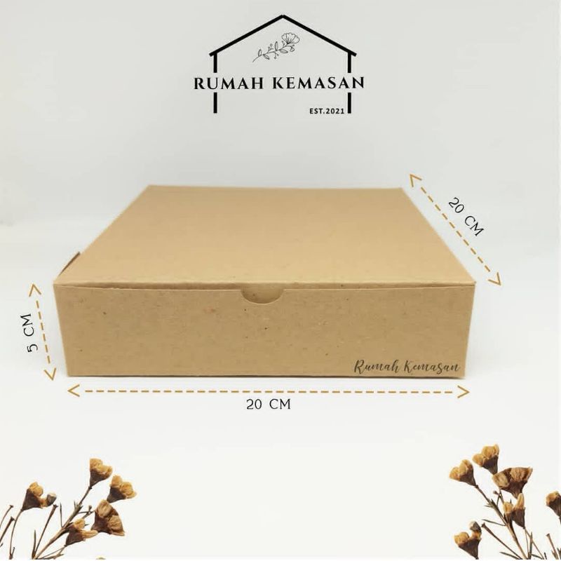 

Box kraft 20x20x5