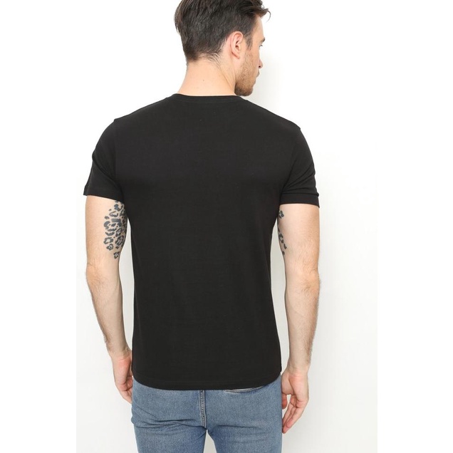 GTEE MEN KAOS POLOS KERAH ROUND NECK BLACK - L