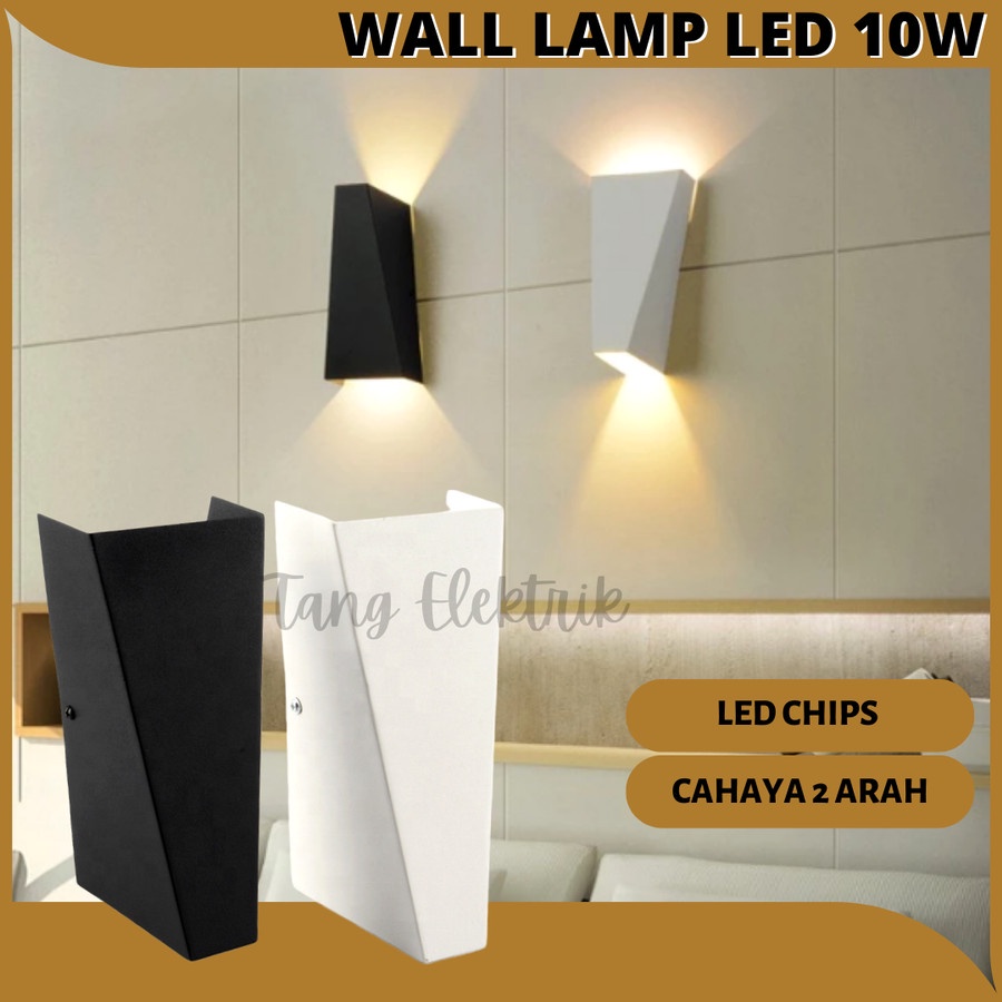 Lampu Dinding Minimalis LED Wall Lamp Hias Indoor 10W LED 2 Arah Lampu Dekorasi