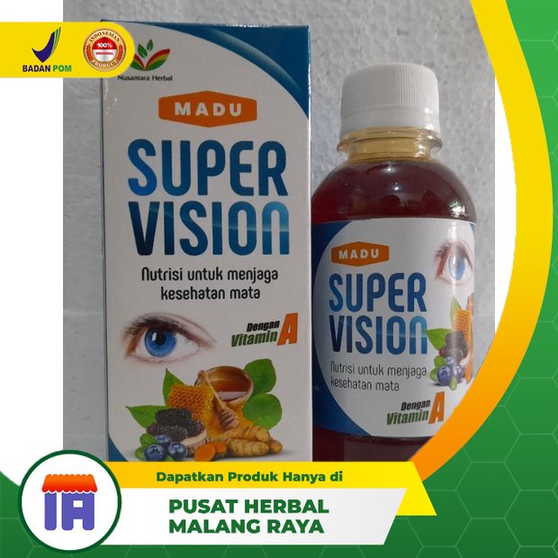 

MADU SUPER VISION NUTRISI UNTUK MENJAGA KESEHATAN MATA MADU SUPERVISION Isi 280 gr Mengobati Mata Minus Katarak Syaraf Mata